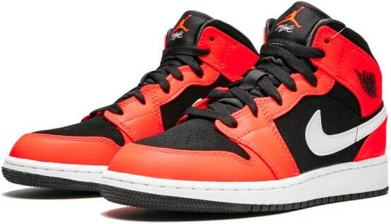 Jordan Kids Air Jordan 1 Mid "Infrared" sneakers