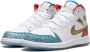 Jordan Kids Air Jordan 1 Mid "UNC to CHI" sneakers White - Thumbnail 5