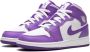 Jordan Kids Air Jordan 1 Mid "White Purple" sneakers - Thumbnail 3