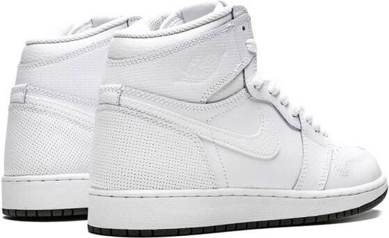 Jordan Kids Air Jordan 1 Retro High OG BG "Perforated" sneakers White