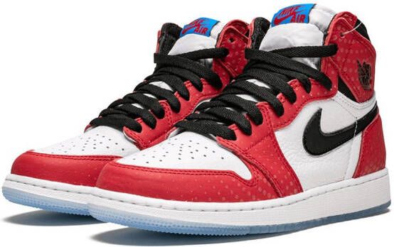 Jordan Kids Air Jordan 1 Retro High OG "Spider-Man Origin Story" sneakers Red