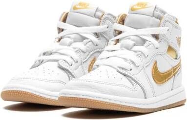 Jordan Kids Air Jordan 1 Retro High OG "Metallic Gold" sneakers White