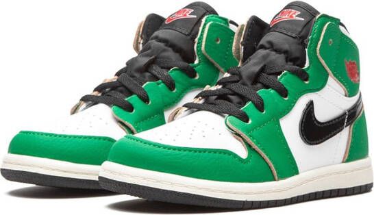 Jordan Kids Air Jordan 1 Retro High OG "Lucky Green" sneakers White