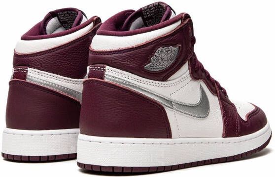 Jordan Kids Air Jordan 1 Retro High OG "Bordeaux" sneakers White