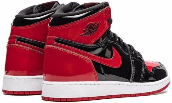 Jordan Kids Air Jordan 1 Retro High "Patent Bred" sneakers Black