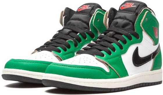 Jordan Kids Air Jordan 1 Retro High OG "Lucky Green" sneakers White