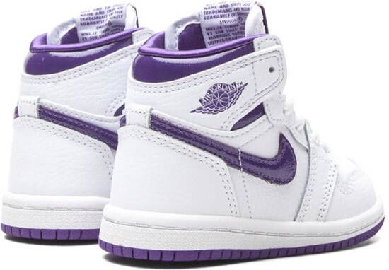Jordan Kids Air Jordan 1 Retro High "Court Purple" sneakers White