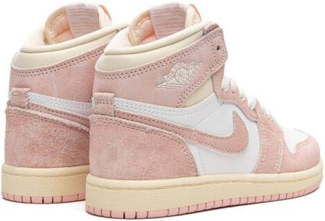 Jordan Kids Air Jordan 1 Retro High "Washed Pink" sneakers White