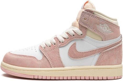 Jordan Kids Air Jordan 1 Retro High "Washed Pink" sneakers White