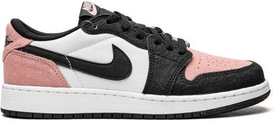 Jordan Kids Air Jordan 1 Retro Low OG "Bleached Coral" sneakers Black