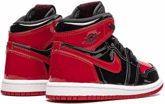 Jordan Kids Air Jordan 1 Retro High OG "Bred Patent" sneakers Black