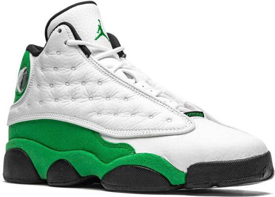 Jordan Kids Air Jordan 13 Retro "Lucky Green" sneakers White