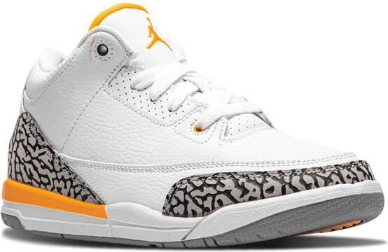 Jordan Kids Air Jordan 3 "Laser Orange" sneakers White