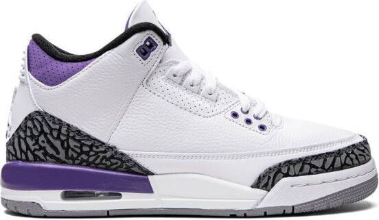 Jordan Kids Air Jordan 3 Retro "Dark Iris" sneakers White