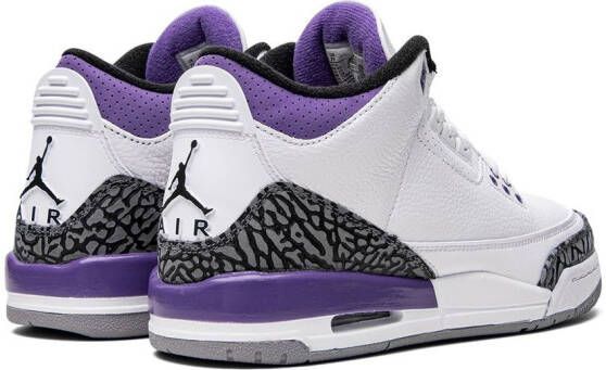 Jordan Kids Air Jordan 3 Retro "Dark Iris" sneakers White