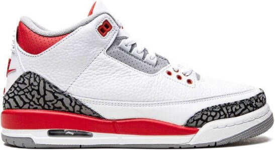 Jordan Kids Air Jordan 3 Retro "Fire Red 2022" sneakers White