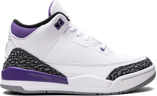 Jordan Kids Air Jordan 3 Retro "Dark Iris" sneakers White