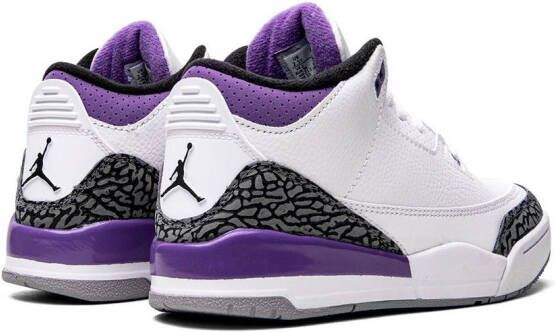 Jordan Kids Air Jordan 3 Retro "Dark Iris" sneakers White