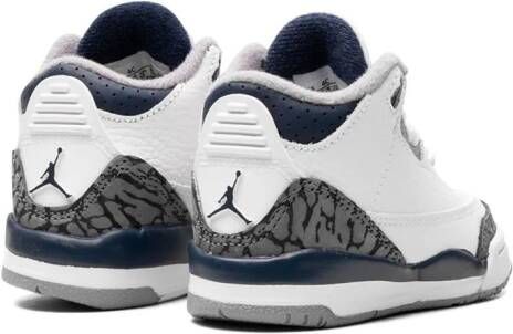 Jordan Kids Air Jordan 3 TD "Midnight Navy" sneakers White