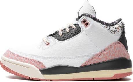 Jordan Kids Air Jordan 3 "White Red Stardust" sneakers