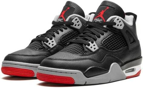 Jordan Kids Air Jordan 4 "Bred Reimagined" sneakers Black