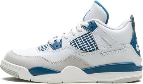 Jordan Kids Air Jordan 4 "Military Blue" sneakers White