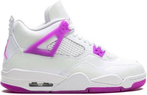 Jordan Kids Air Jordan 4 Retro "Hyper Violet" sneakers White