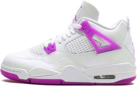 Jordan Kids Air Jordan 4 Retro "Hyper Violet" sneakers White