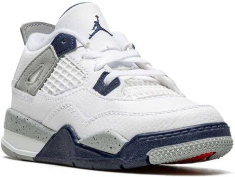 Jordan Kids Jordan 4 Retro "Midnight Navy" sneakers White