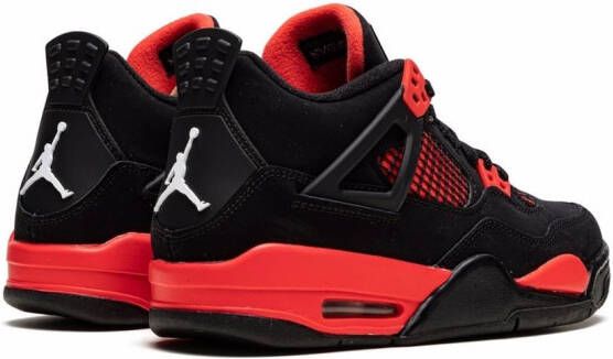 Jordan Kids Air Jordan 4 Retro "Red Thunder" sneakers Black