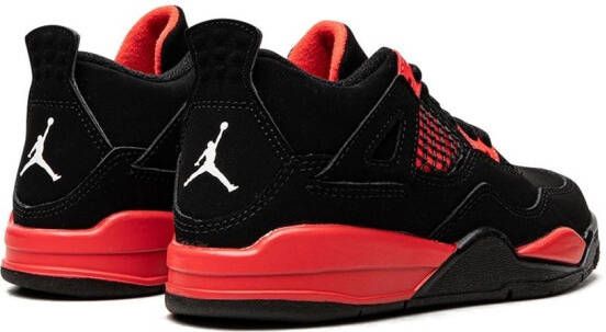 Jordan Kids Air Jordan 4 Retro "Red Thunder" sneakers Black