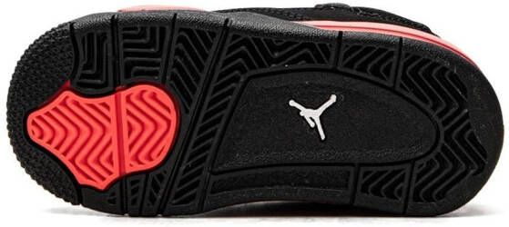 Jordan Kids Air Jordan 4 Retro "Red Thunder" sneakers Black