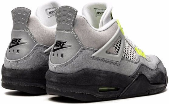 Jordan Kids Air Jordan 4 Retro "Neon" sneakers Grey