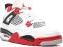Jordan Kids Air Jordan 4 Retro "Fire Red" sneakers White - Thumbnail 2