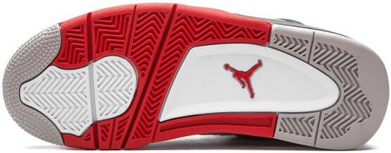 Jordan Kids Air Jordan 4 Retro "Fire Red" sneakers White