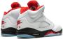 Jordan Kids Air Jordan 5 Retro "Fire Red Silver Tongue" sneakers White - Thumbnail 3