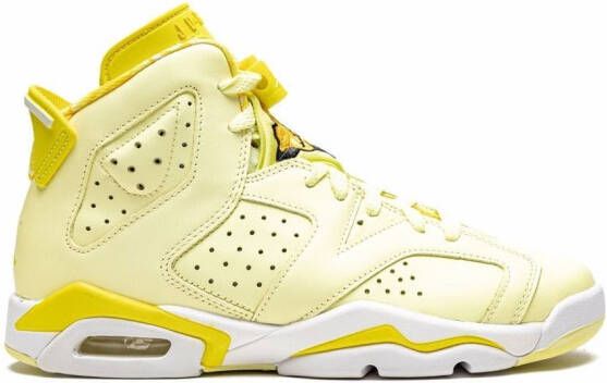 Jordan Kids Air Jordan 6 "Citron Tint Floral" sneakers Yellow