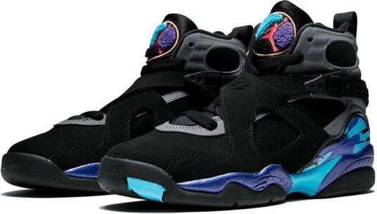 Jordan Kids Air Jordan 8 Retro BG "Aqua" sneakers Black