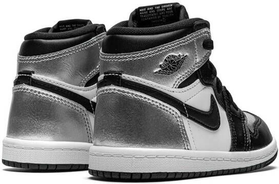 Jordan Kids Jordan 1 High OG "Silver Toe" sneakers Black