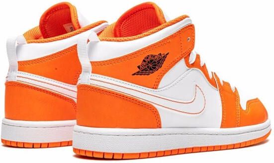 Jordan Kids Jordan 1 Mid SE "Electro Orange" sneakers