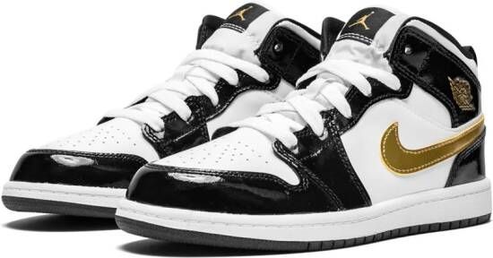 Jordan Kids Jordan 1 MID SE (PS) black gold