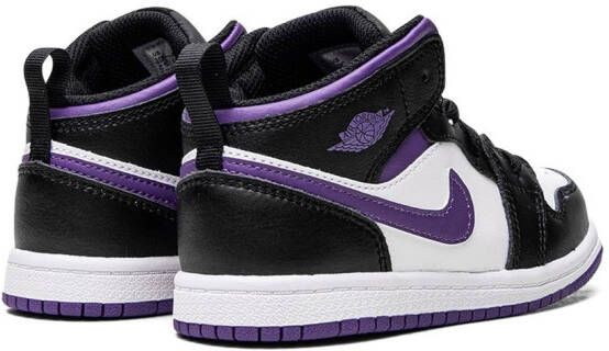 Jordan Kids Jordan 1 Mid "Dark Iris" sneakers Black