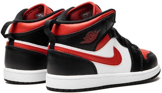 Jordan Kids Jordan 1 Mid "Alternate Bred Toe" sneakers Black