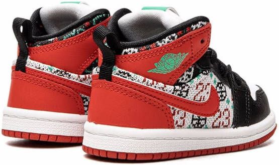 Jordan Kids Jordan 1 Mid "Ugly Christmas Sweater" sneakers White