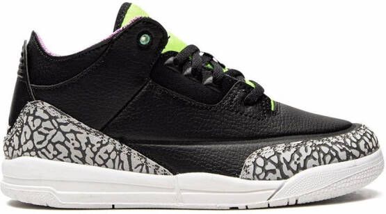 Jordan Kids Jordan 3 Retro SE "Electric Green" sneakers Black