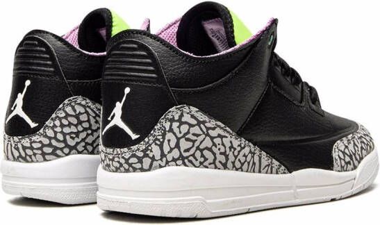Jordan Kids Jordan 3 Retro SE "Electric Green" sneakers Black