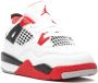 Jordan Kids Jordan 4 Retro "Fire Red 2020" sneakers White - Thumbnail 2