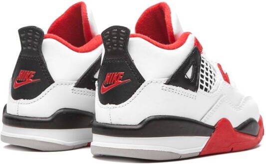 Jordan Kids Jordan 4 Retro "Fire Red 2020" sneakers White