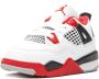 Jordan Kids Jordan 4 Retro "Fire Red 2020" sneakers White - Thumbnail 4