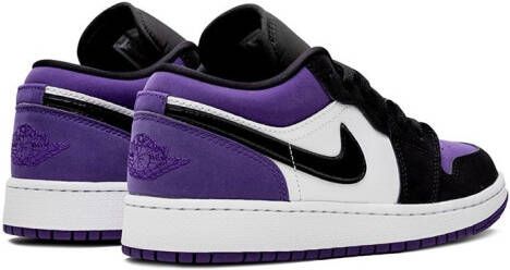 Jordan Kids Air Jordan 1 Low "Court Purple" sneakers Black